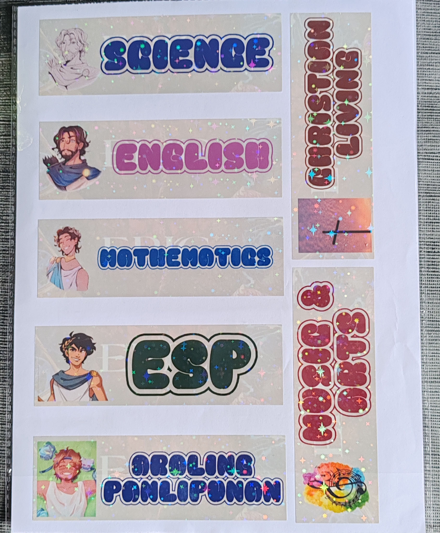 Subject Sticker